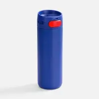 Термостакан X1 с цветной кнопкой, синий с красным