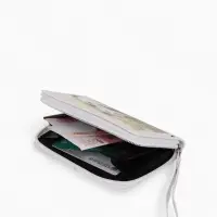 Кошелёк на молнии &laquo;Пандочки&raquo;, 12&times;1.5&times;9 см, с принтом, белый