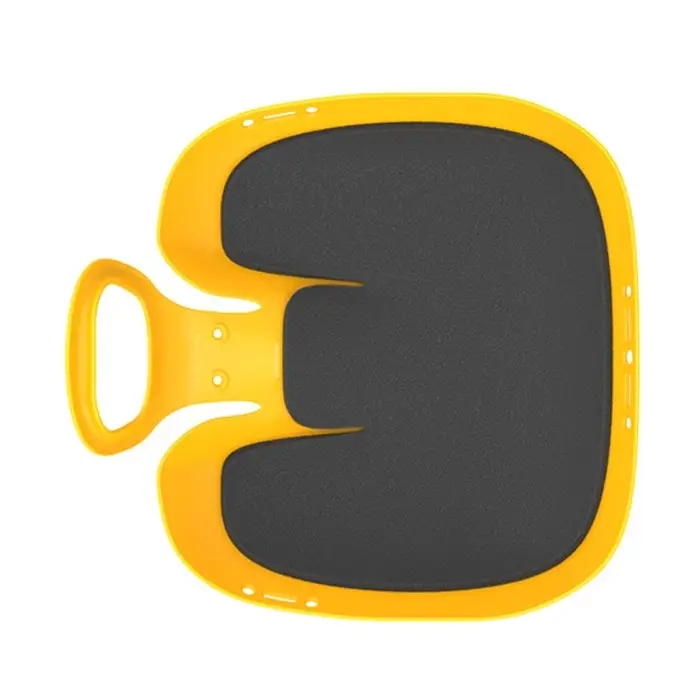 Санки-ледянки с мягкой сидушкой «Вираж», желтые, 39×37см Санки-ледянки с мягкой сидушкой «Вираж», желтые, 39×37см