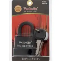 Замок навесной, 55 мм, медный цилиндр, влагозащищенный, короткая дужка, 3 ключа МИКС