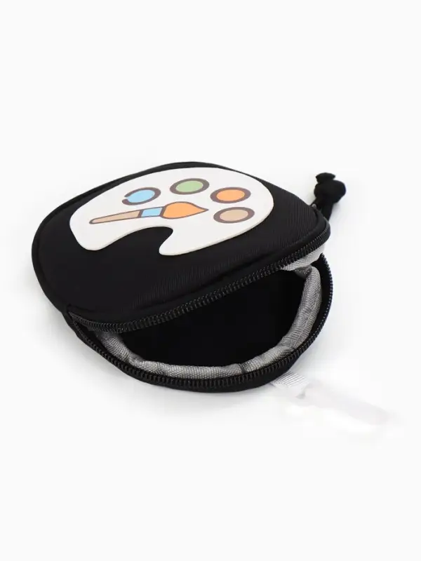 Рюкзак школьный, с кошельком, 4 кармана, 33&times;14&times;43 см, чёрный