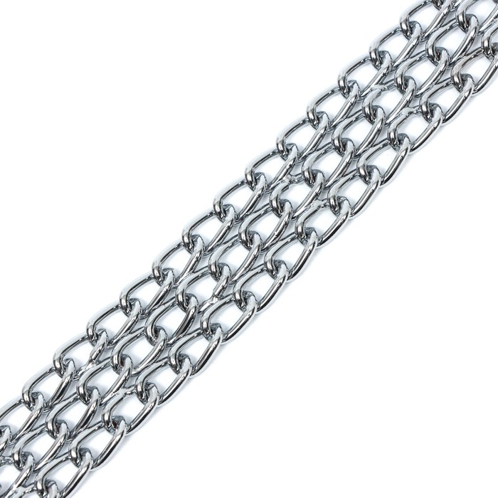 Ошейник - удавка металлический трёхрядный, 45 см, толщина проволоки 2 мм Ошейник - удавка металлический трёхрядный, 45 см, толщина проволоки 2 мм