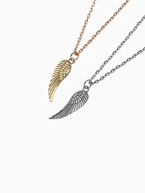 Кулоны парные &laquo;Крыло&raquo;, 45 см, цвет серебряный, золотой