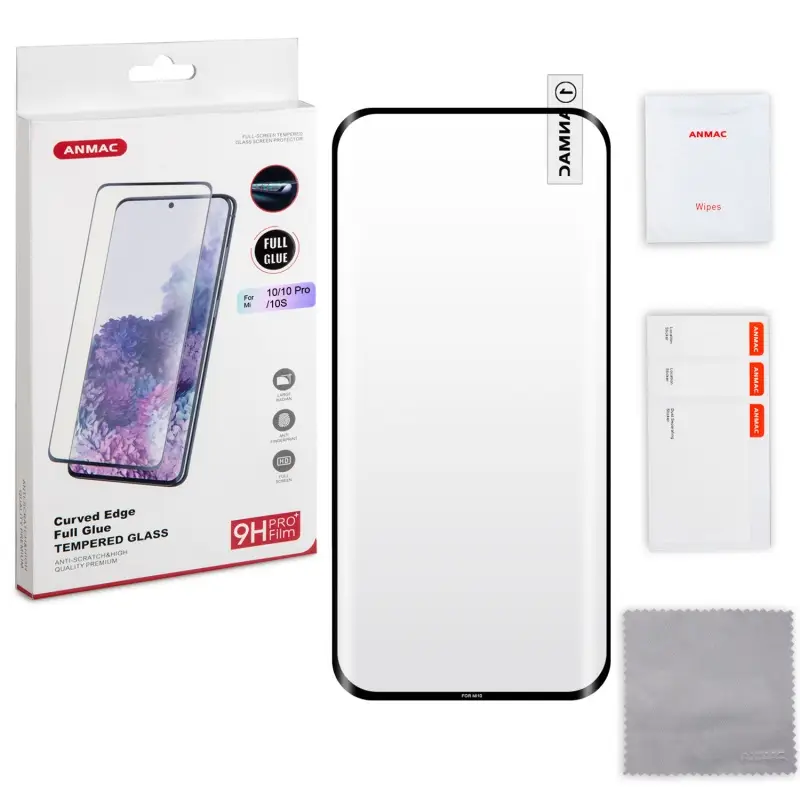 Защитное стекло для Xiaomi Mi 10/Mi 10S Full Glue ANMAC Арт. 1137386