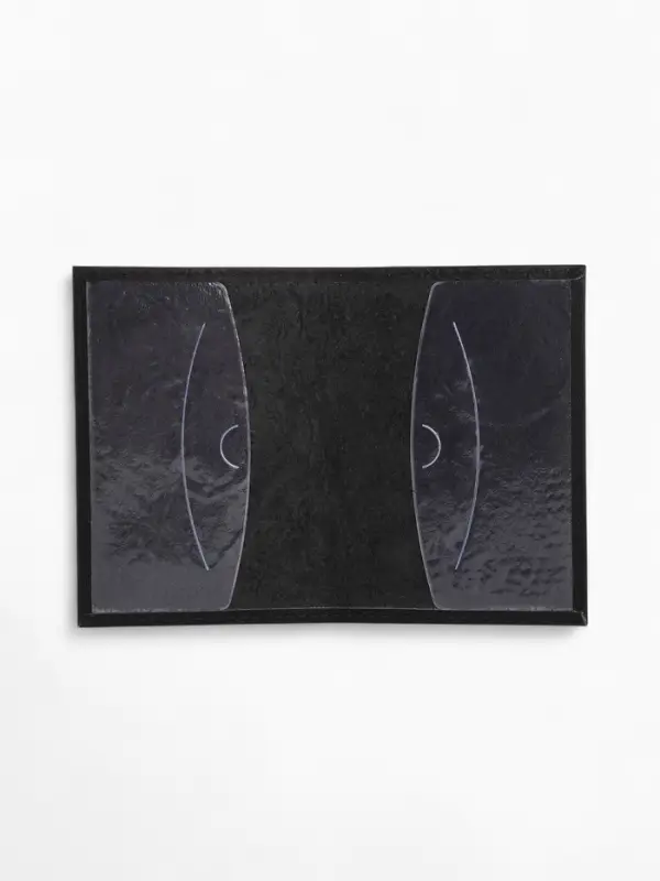 Обложка для паспорта &laquo;Волк&raquo;, натуральная кожа, сплошное тиснение, чёрная