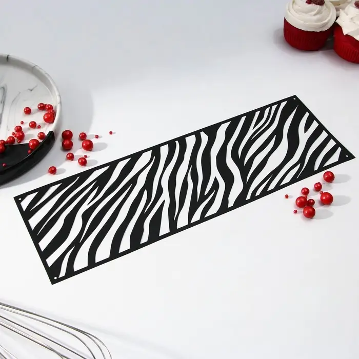 Трафарет для торта «Зебра», 32×10 см