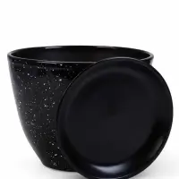 Горшок цветочный поддоном  8 л,  керамика, Гранит (М)