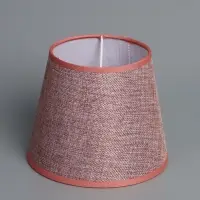 Абажур BayerLux &laquo;Кантри. Рогожка&raquo;, E27 или E14, пыльная роза, 16&times;16&times;13 см