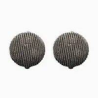 Клипсы "Винтаж" кург рубчик, цвет чернёное серебро Клипсы "Винтаж" кург рубчик, цвет чернёное серебро