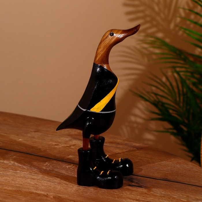 Сувенир "Утка в чёрном" дерево 27 см
