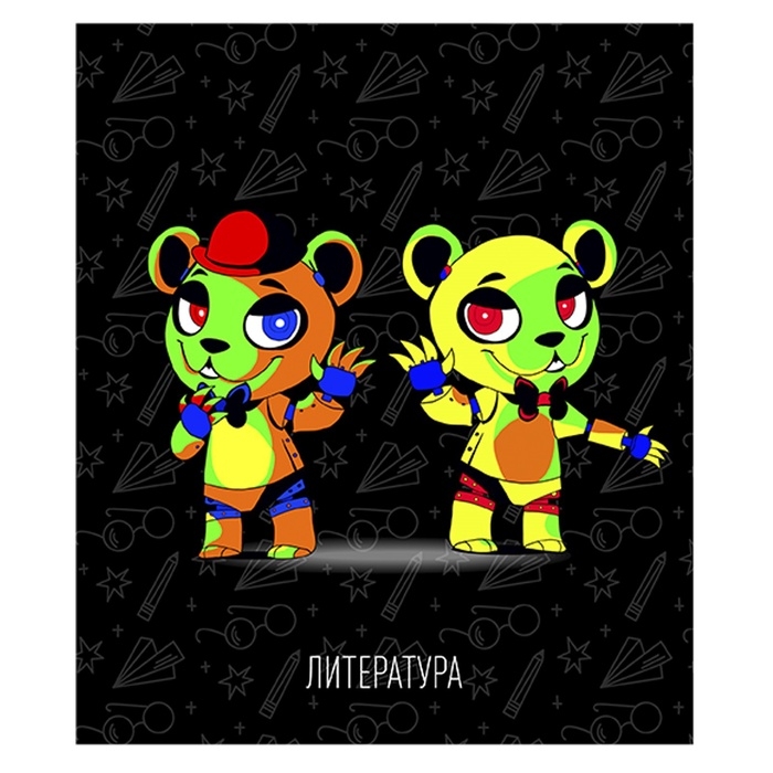 Тетрадь предм Неоновые звери Calligrata TOP 48л лин Литература, мел карт, НЕОН печать,офсет Тетрадь предм Неоновые звери Calligrata TOP 48л лин Литература, мел карт, НЕОН печать,офсет