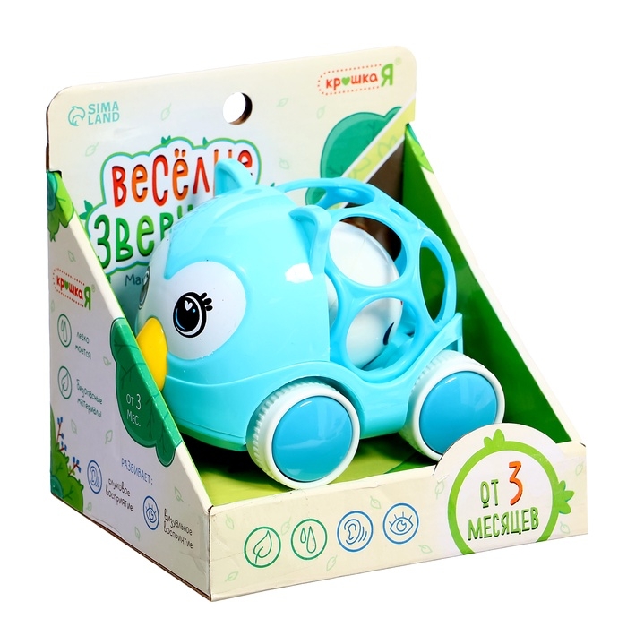 Погремушка - машинка «Весёлые зверята. Совушка» Погремушка - машинка «Весёлые зверята. Совушка»