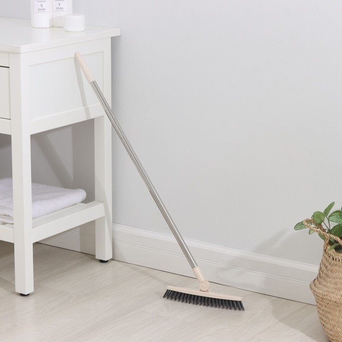 Щётка для подметания пола с поворотной насадкой Доляна, 86,5×26 см Щётка для подметания пола с поворотной насадкой Доляна, 86,5×26 см