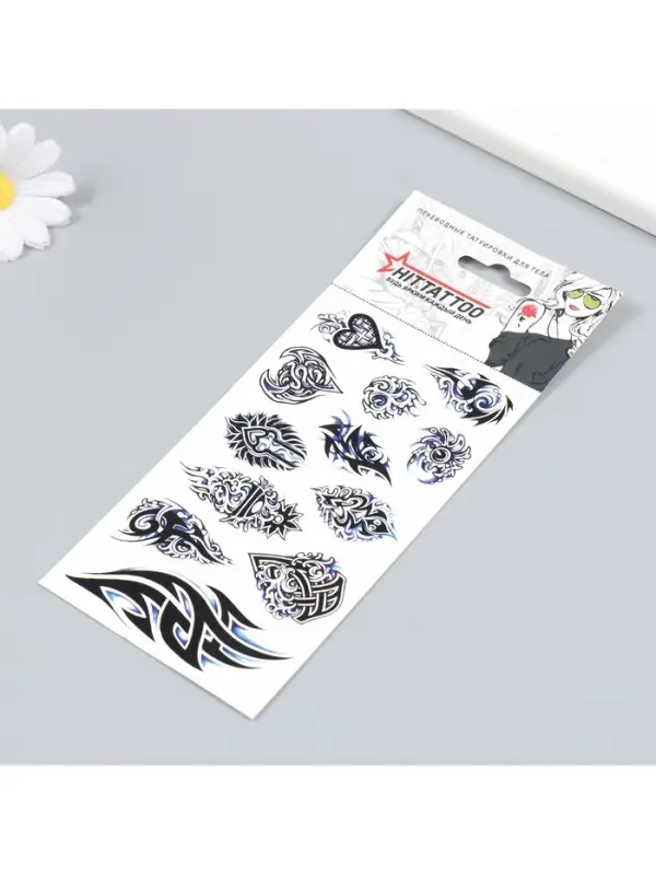 Переводные тату на тело «Набор трайбл», 9×16 см