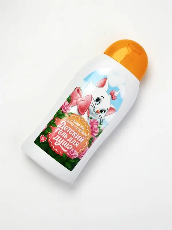 Детский гель для душа, аромат: шипучая газировка, 300 мл, Кошечка
