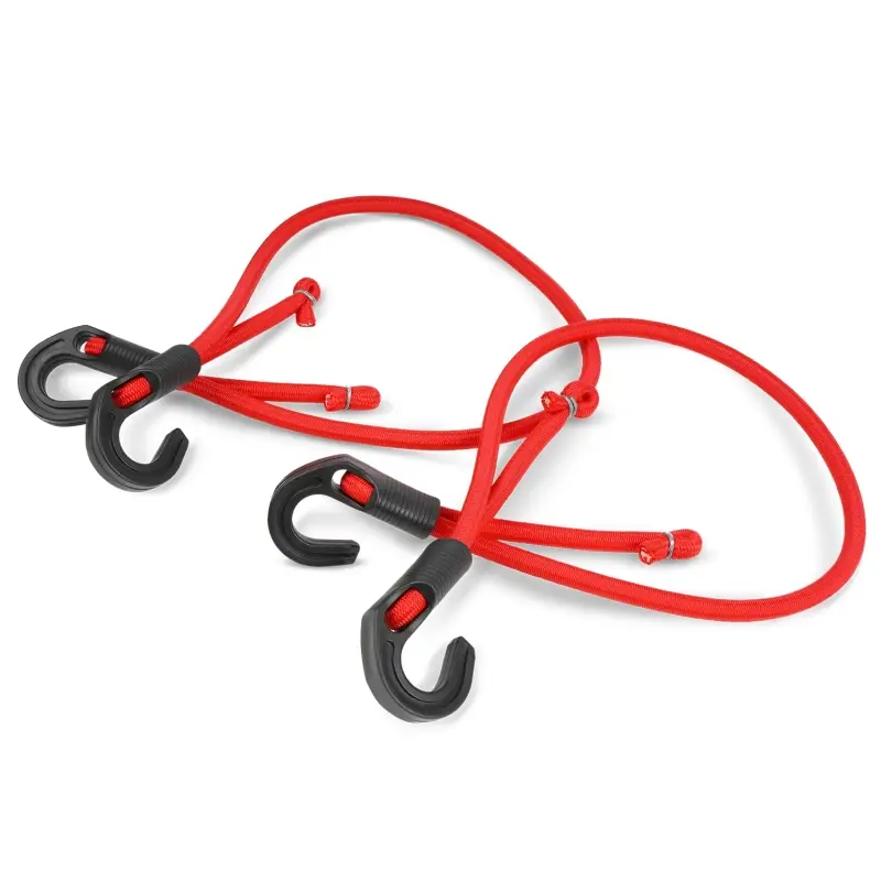 Резинка крепления груза 80 см х 8 мм, 2 шт (пластик.крючки) AVS TL-03