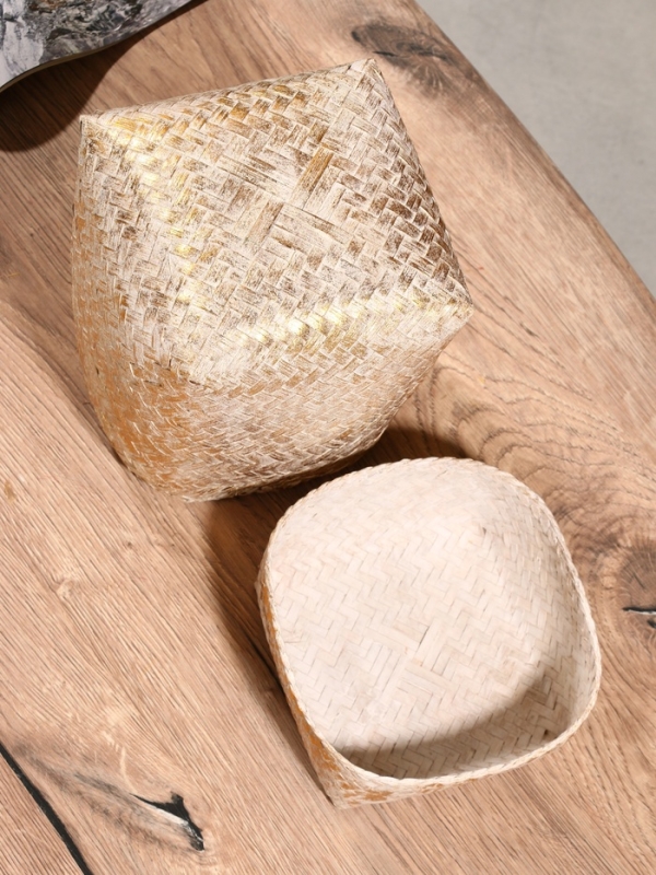 Корзинка плетеная "Аварис" 14х14х23 см