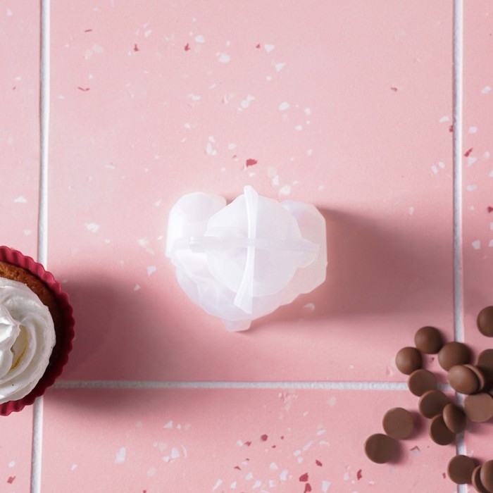 Молд «Медвежонок», силикон, 6,5×5,8 см, прозрачный Молд «Медвежонок», силикон, 6,5×5,8 см, прозрачный