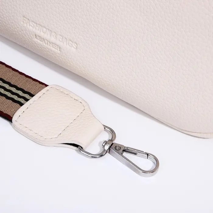 Сумка женская кросс-боди на молнии, 25&times;8.5&times;14 см, белая