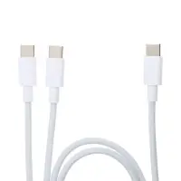 Кабель VIXION PRO VX-18, Type-C - Type-C + Type-C, 10 Вт, 1.2 м, белый