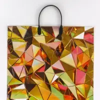 Пакет &laquo;Голден&raquo;, полиэтиленовый с пластиковой ручкой, 38&times;34 + 3 см, 90 мкм