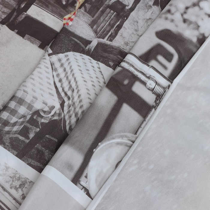 Штора для ванны Доляна «Париж ретро», 180×180 см, EVA Штора для ванны Доляна «Париж ретро», 180×180 см, EVA