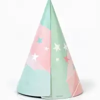 Набор колпаков праздничных «С Днём рождени», 6 шт Набор колпаков праздничных «С Днём рождени», 6 шт