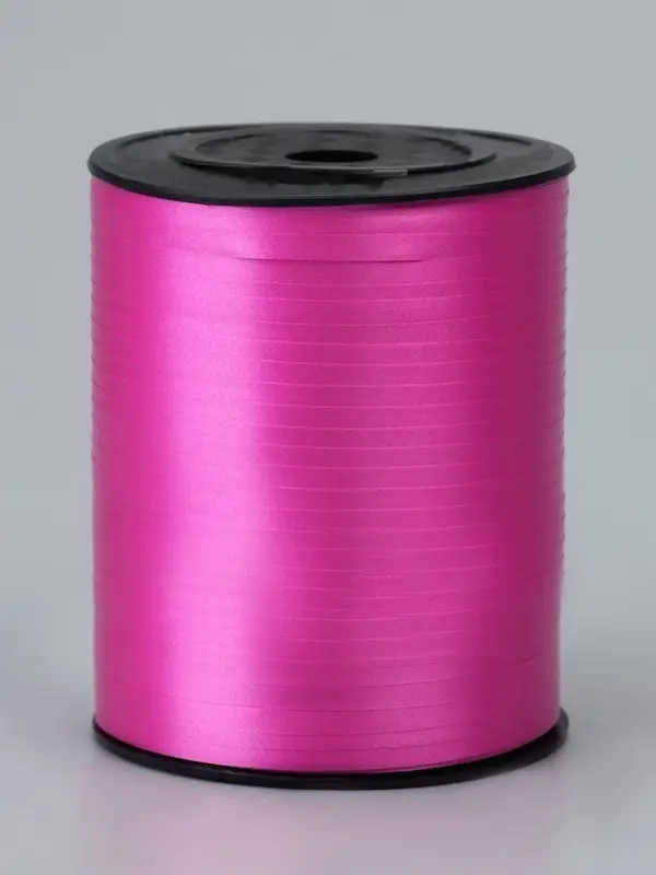 Лента для декора, подарков и шаров, ярко-розовый, 0.5 см &times; 500 ярдов