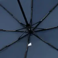 Зонт складной Classic, темно-синий с темной ручкой