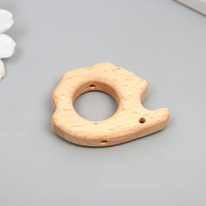 Бусина для творчества дерево "Ежик" 4,5х3,5 см