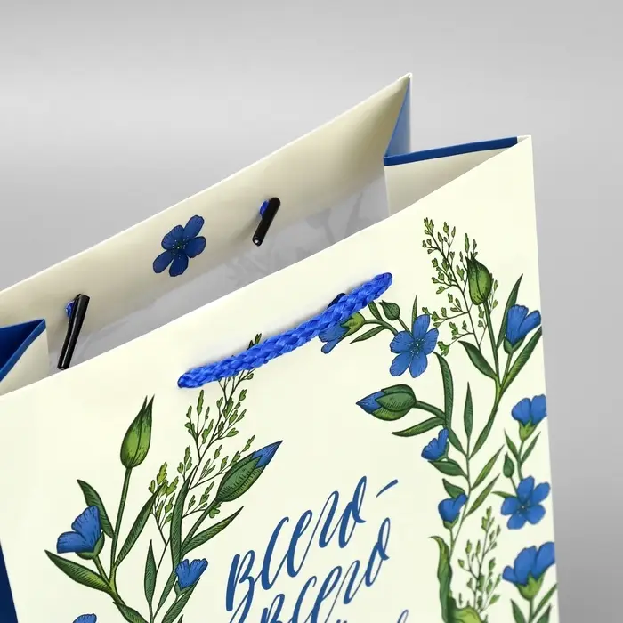 Пакет подарочный ламинированный, упаковка, «Всего-всего», MS 18 х 23 х 8 см