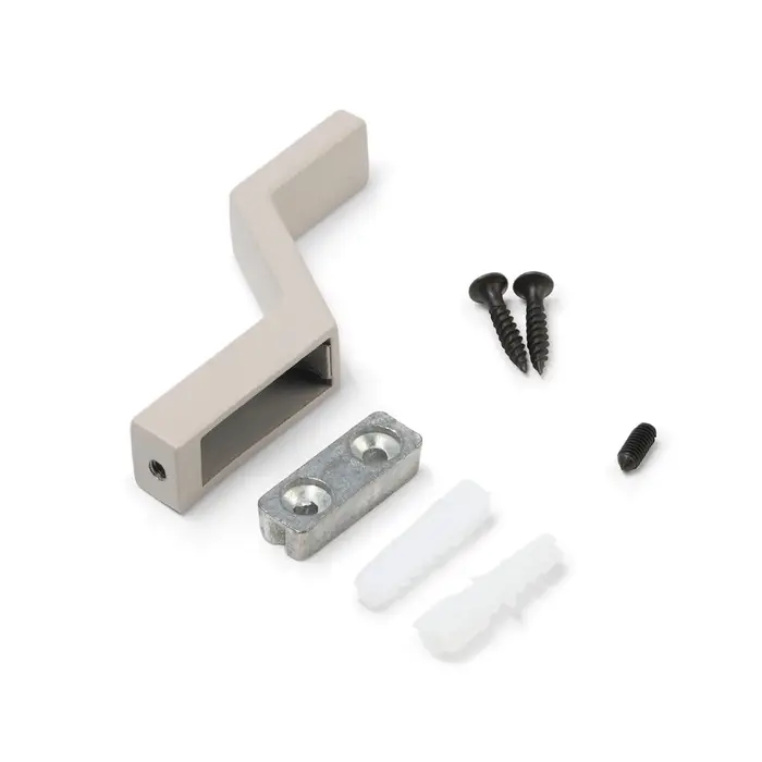 Крючок мебельный CAPPIO TRANQUILITY, однорожковый, серый