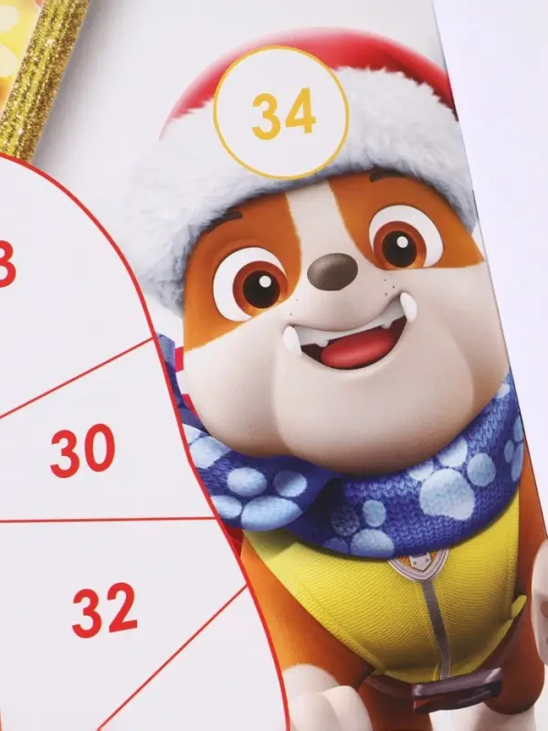 Книга Книга "Новогодние наклейки по номерам", 12 стр., Щенячий патруль