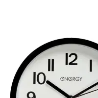 Часы настенные классические ENERGY ЕС-139, бесшумные, плавный ход, d=22 см, чёрные