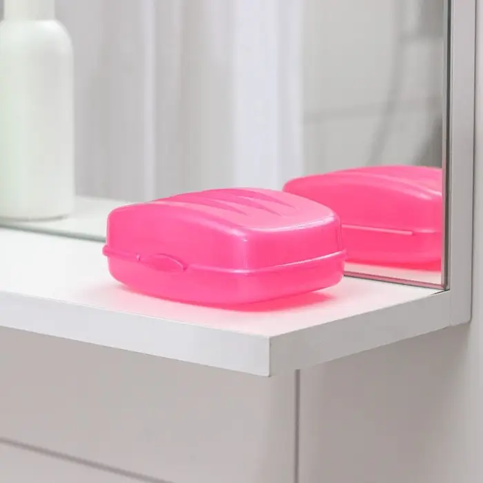 Мыльница с крышкой Радиан «Дорожная», пластик, 10×7×4.5 см, МИКС Мыльница с крышкой Радиан «Дорожная», пластик, 10×7×4.5 см, МИКС