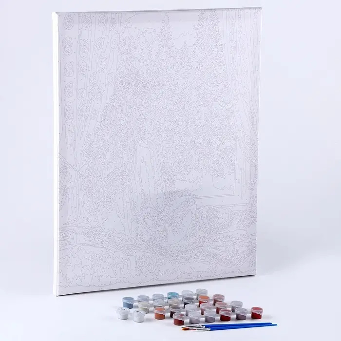 Картина по номерам на холсте с подрамником «Зимние каникулы» 40×50 см