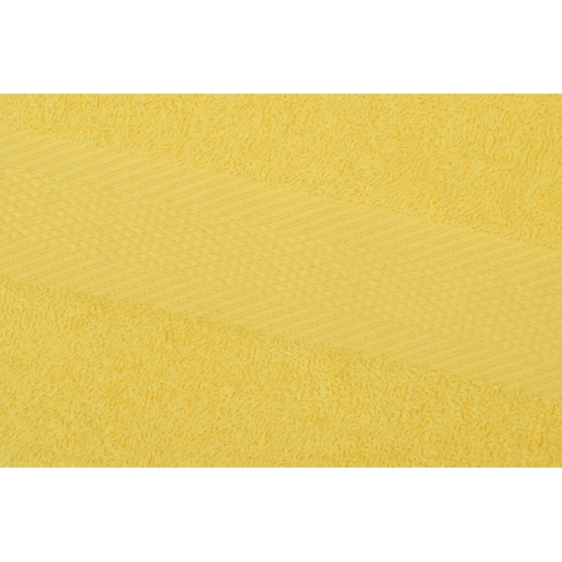 Набор полотенец махровых бордюр 440 г/м2, 70х140 лимон, 5шт