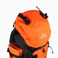 Рюкзак туристический, 90 литров, 6 наружных карманов, шнуровка, оранжевый