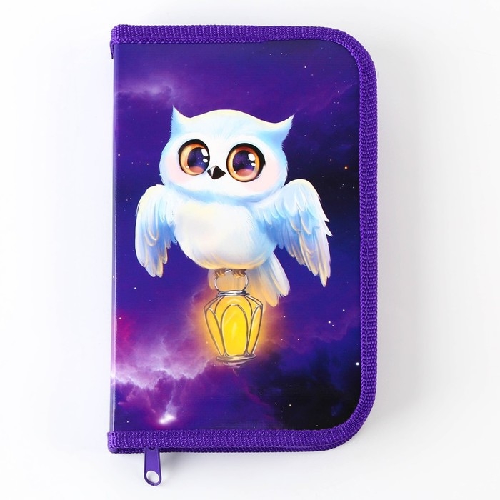 Пенал школьный 1 секция 190×115 лам.карт ПО-02 «Совушка» Пенал школьный 1 секция 190×115 лам.карт ПО-02 «Совушка»