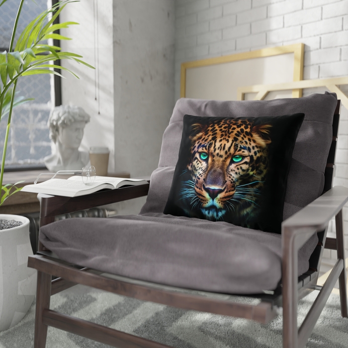 Подушка декоративная Этель Подушка декоративная Этель "Леопард" 40х40 см, габардин, 100% п/э