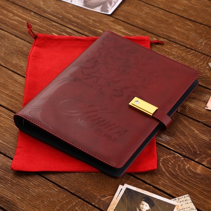 Родословная книга со встроенной флешкой 16 Gb «Книга всей семьи», 17,5 х 23 см. Родословная книга со встроенной флешкой 16 Gb «Книга всей семьи», 17,5 х 23 см.
