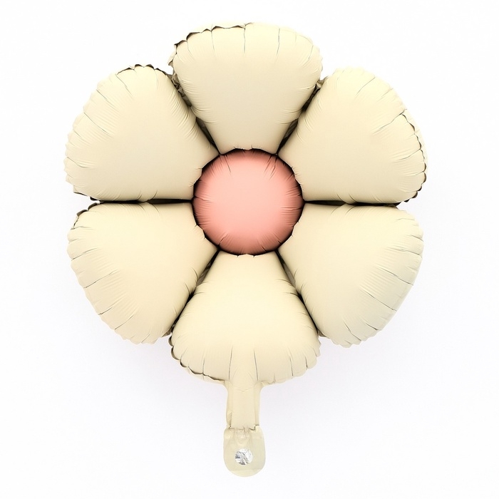 Шар фольгированный 19 Шар фольгированный 19" «Ромашка», матовый, цвет молочный белый
