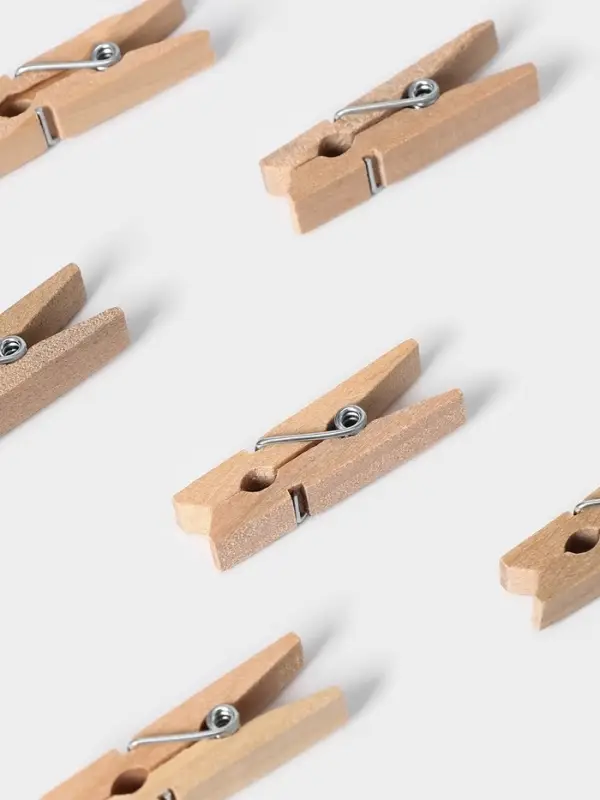 Прищепки для белья Доляна &laquo;Мини&raquo;, деревянные, 3.5&times;0.7&times;1 см, см, 30 шт.