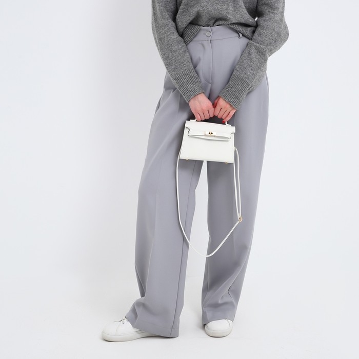 Сумка женская-мессенджер, цвет белый 19*13*7 см Сумка женская-мессенджер, цвет белый 19*13*7 см