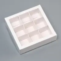 Коробка для 9 конфет, 13.7&times;13.7&times;3.5 см