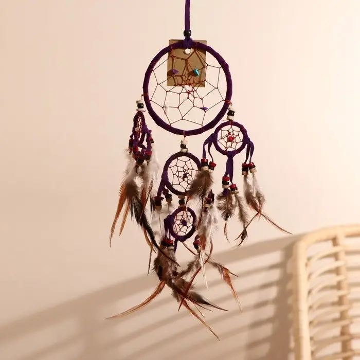 Ловец снов Ловец снов "Пять пурпурных колец" 0,7х15х40 см