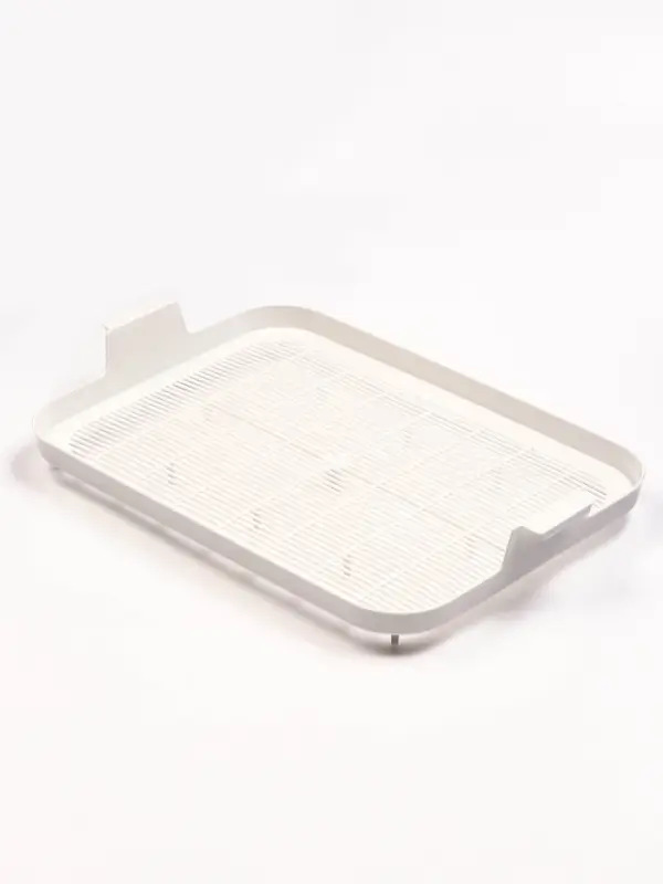 Туалет для кошек &laquo;Белла мини&raquo;, 35&times;26&times;6 см, с сеткой, пластик, серый