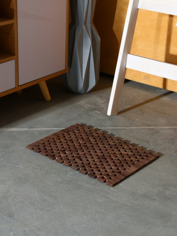 Коврик из тикового дерева, 40х30х0,7 см