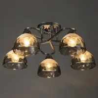 Светильник потолочный BayerLux &laquo;Аквила&raquo;, 5&times;Е27, 40 Вт, хром, 45&times;15&times;22 см