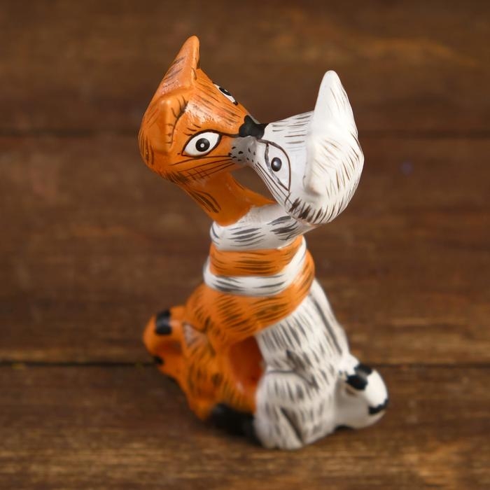 Сувенир дерево Сувенир дерево "Целующиеся коты" 13х3,5х7 см